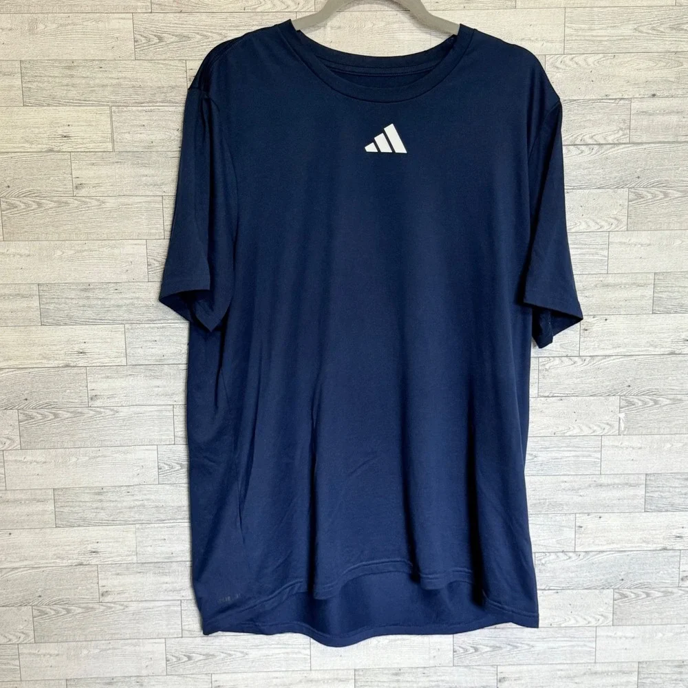 Adidas Navy Blue T Shirt XL Mens Active Power‎ to Change Lives Graphic Print